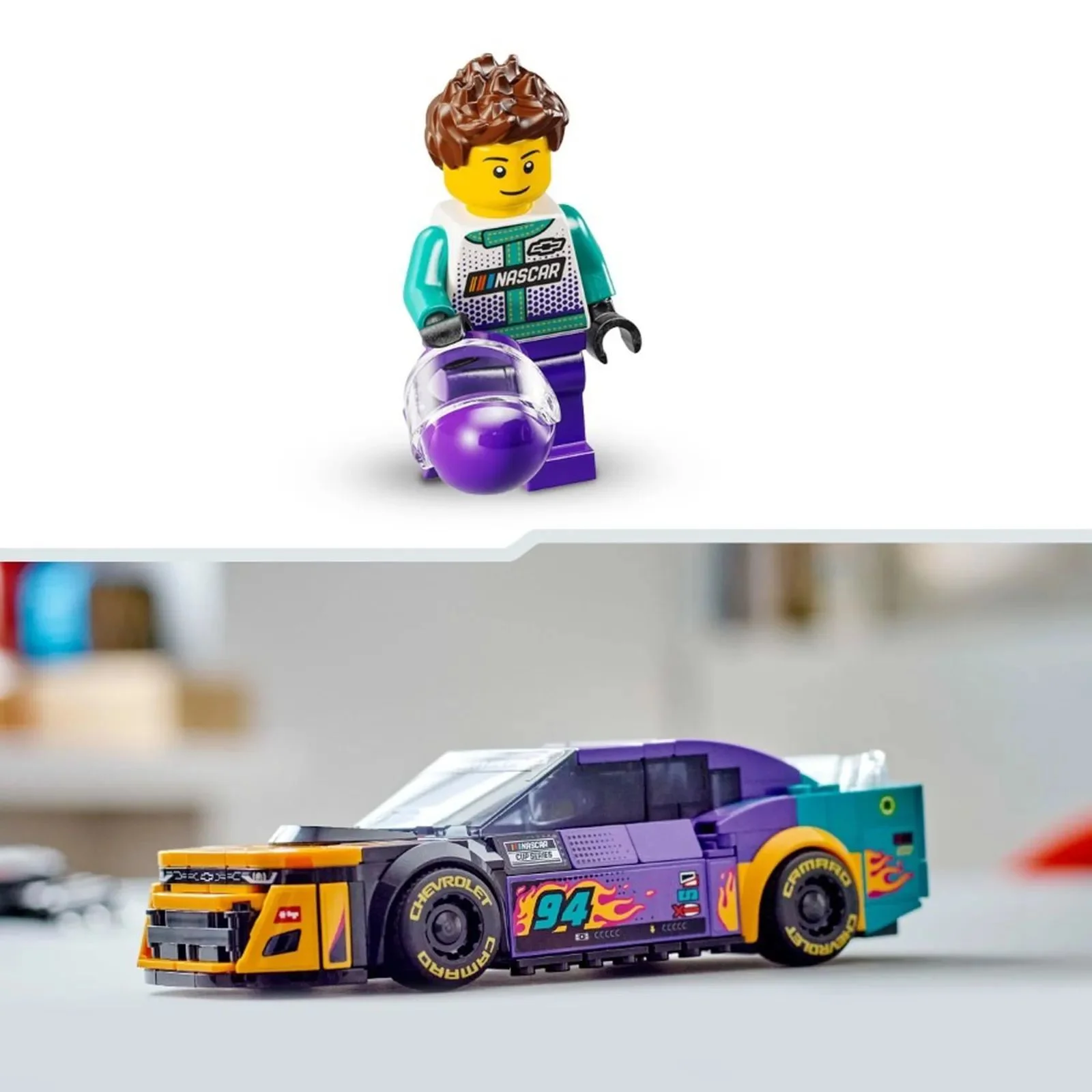 Конструктор LEGO Speed Champions NASCAR Next Gen Chevrolet Camaro ZL1, 328 эл. foto