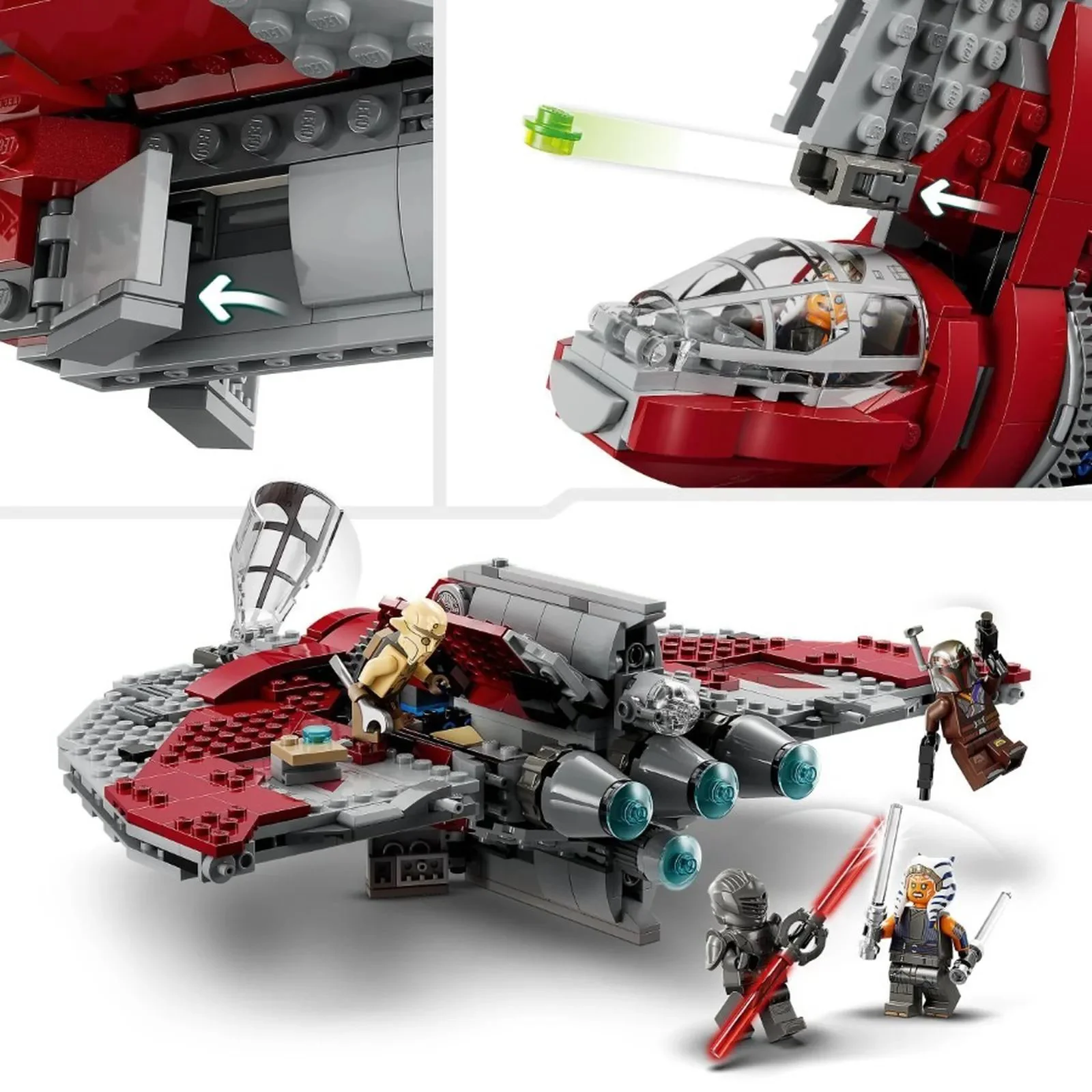 Конструктор LEGO Star Wars Истребитель-шаатл джедаев T-6 Асоки Тано, 601 эл. foto