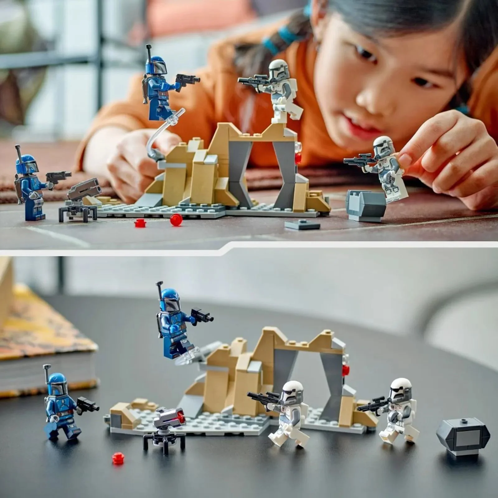Set de constructie LEGO Star Wars Pachet de lupta Ambuscada pe Mandalore, 109 el. foto