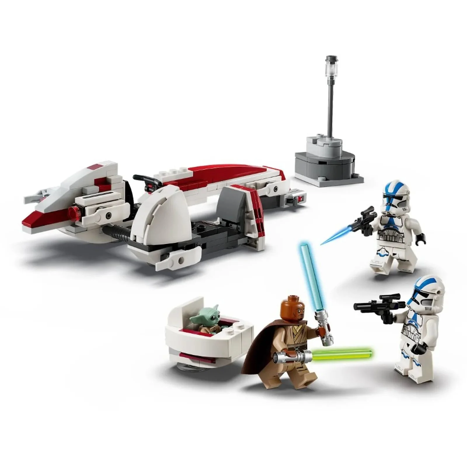 Set de constructie LEGO Star Wars Evadare pe motocicleta de viteza BARC, 221 el. foto