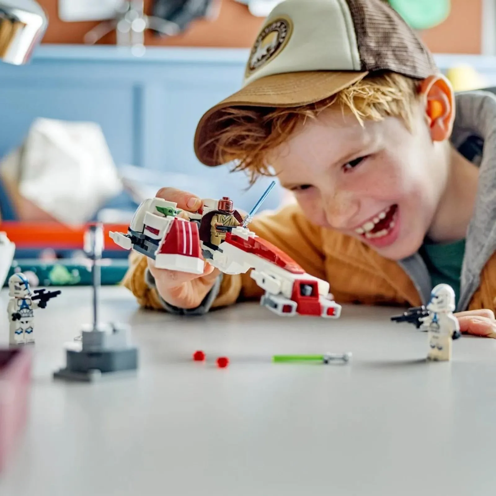 Set de constructie LEGO Star Wars Evadare pe motocicleta de viteza BARC, 221 el. foto