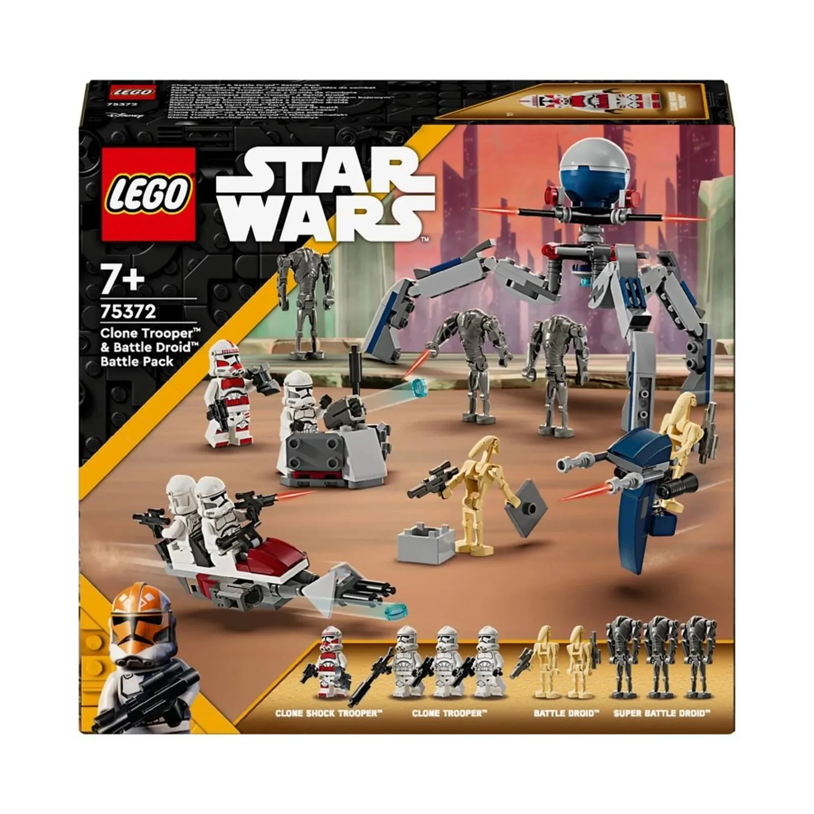 Set de constructie LEGO Star Wars Pachet de lupta Clone Trooper si droid de lupta, 215 el. foto