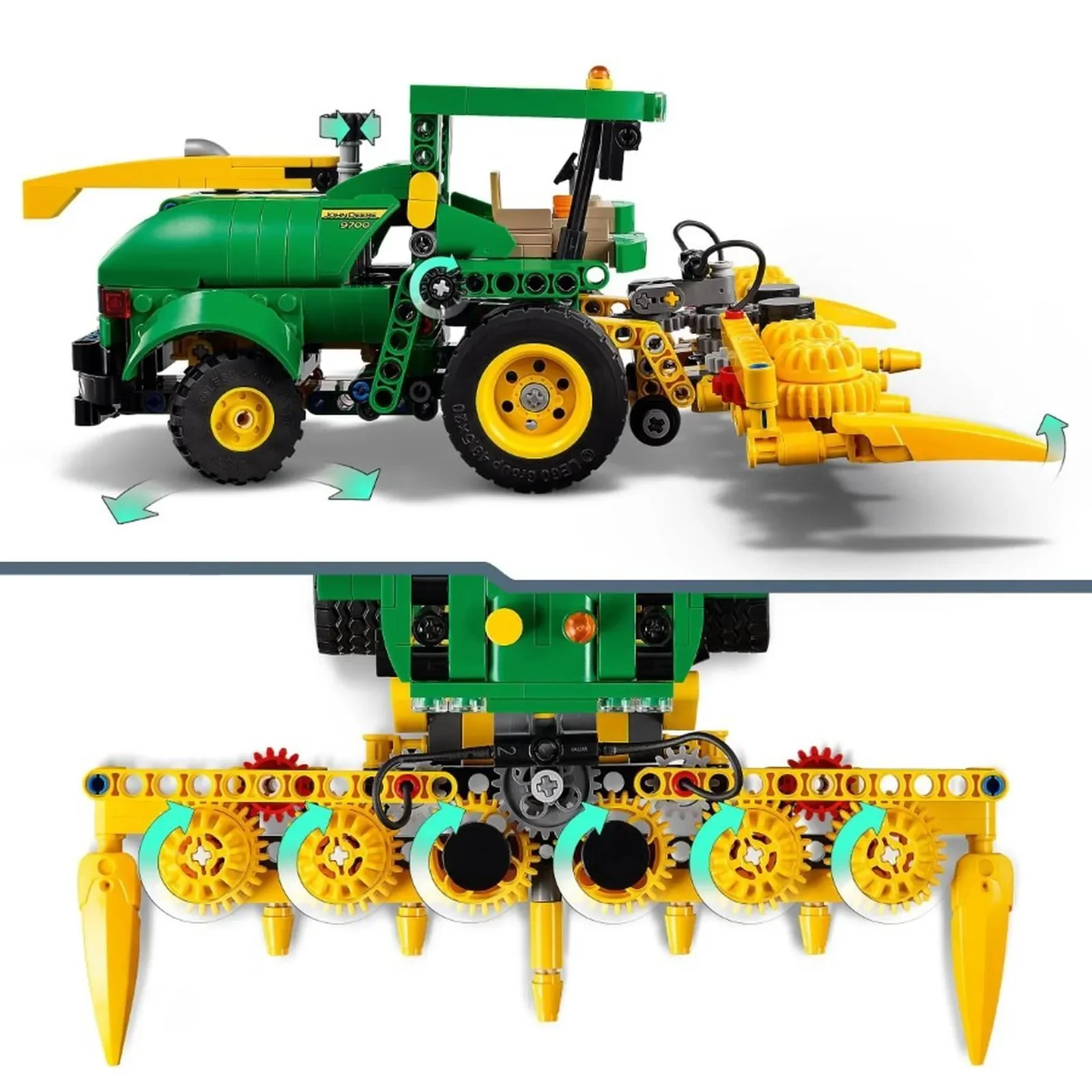 Конструктор LEGO Technic Кормоуборочный комбайн John Deere 9700, 559 эл.