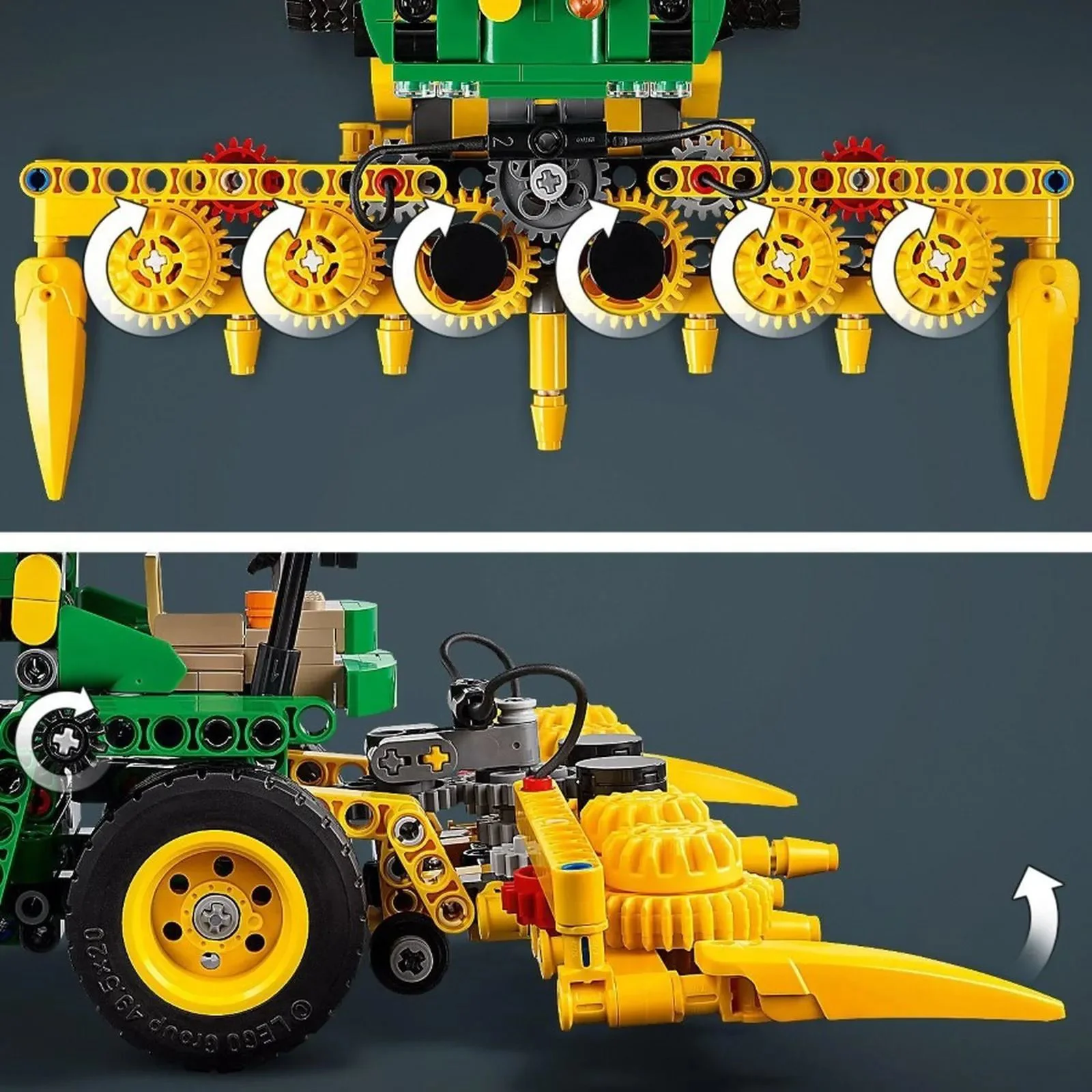 Конструктор LEGO Technic Кормоуборочный комбайн John Deere 9700, 559 эл.