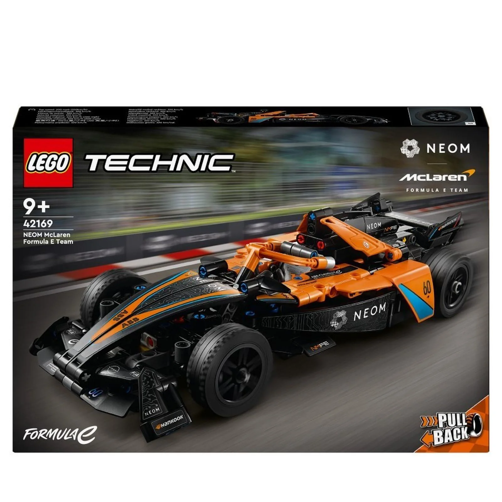 Конструктор LEGO Technic Гоночный автомобиль Neom McLaren Formula E, 452 эл.
