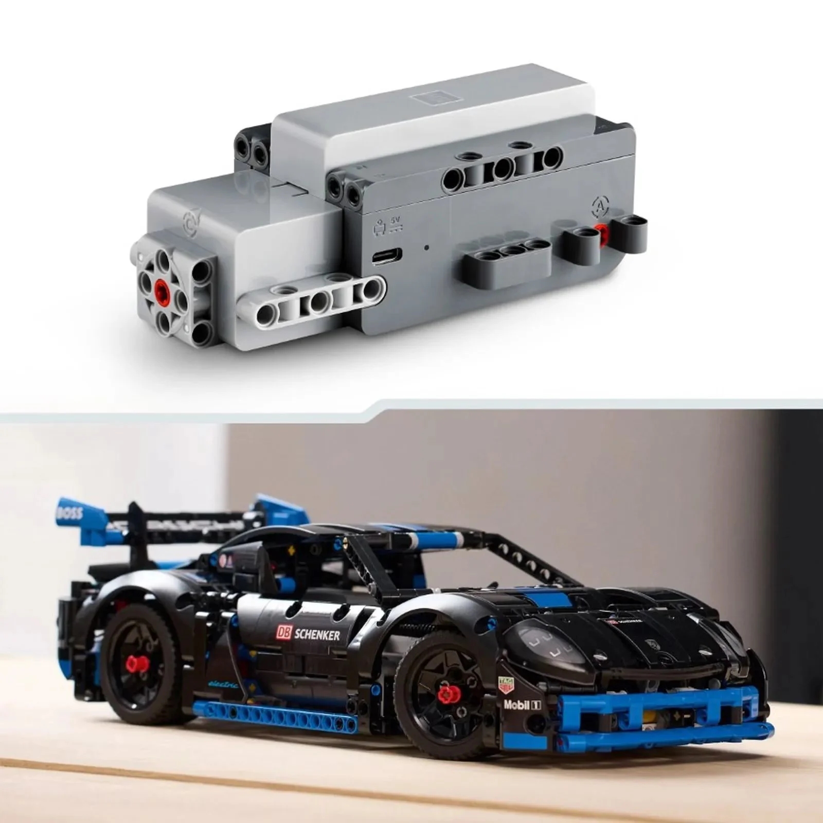Set de constructie LEGO Technic Masina de curse Porsche GT4 e-Performance, 834 el.