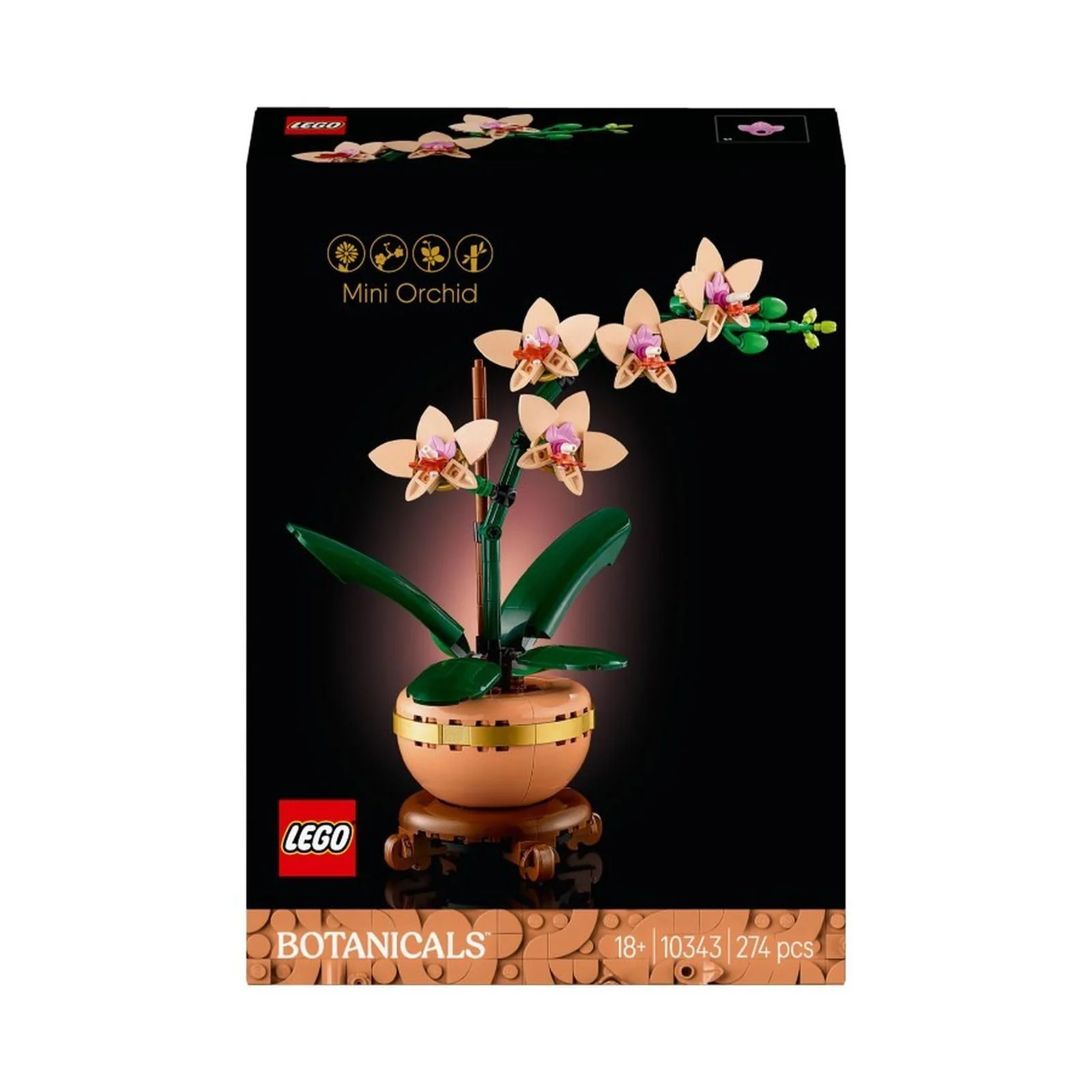 Конструктор LEGO Botanicals Мини-орхидея, 274 эл.