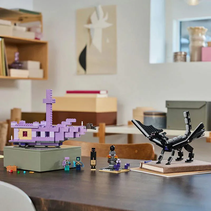 Конструктор LEGO Minecraft Эндер-дракон и Корабль Края, 657 эл. foto