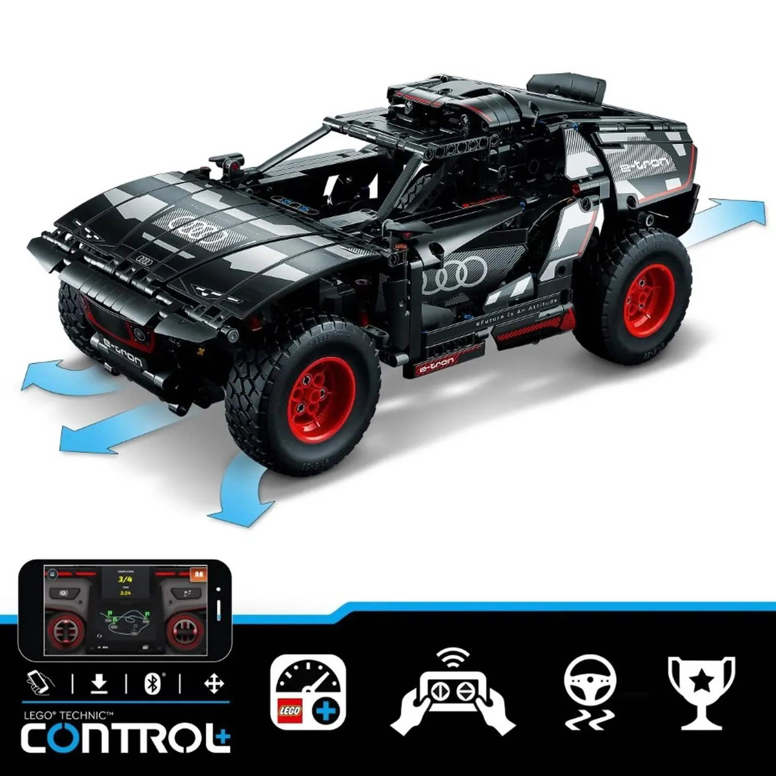 Set de constructie LEGO Technic Audi RS Q E-Tron, 914 el.