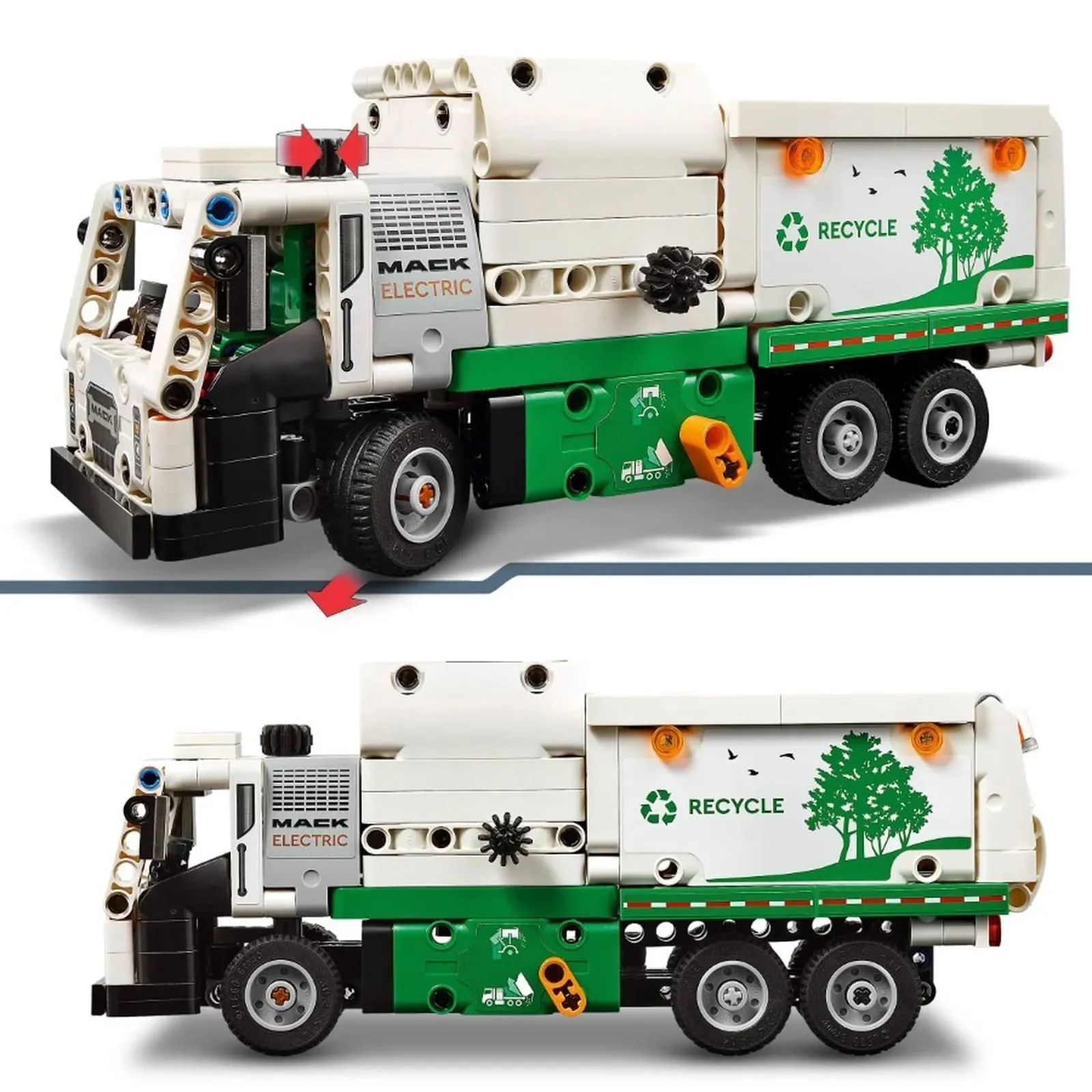 Set de constructie LEGO Technic Autogunoiera Mack LR electric, 503 el. foto