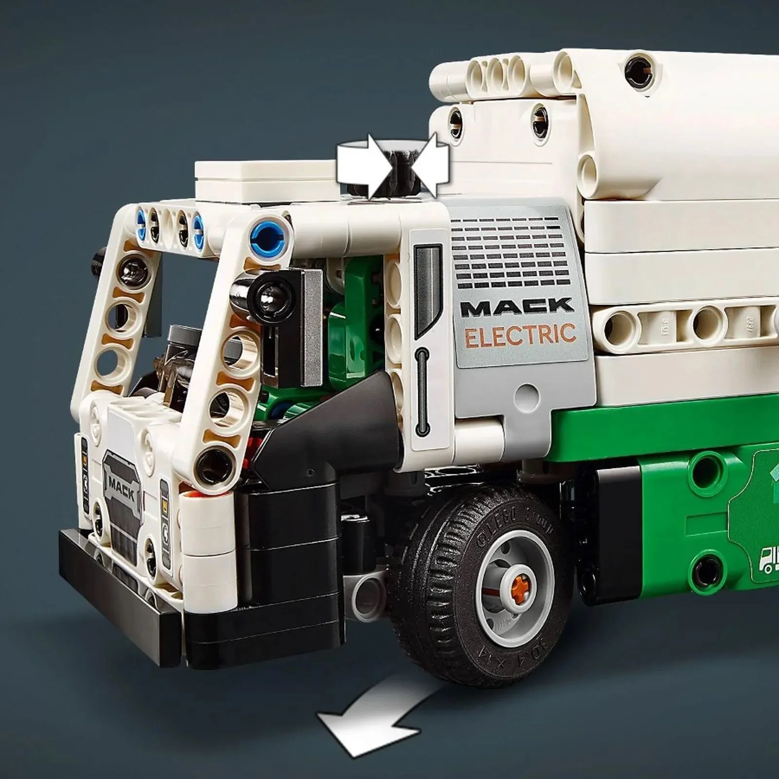 Set de constructie LEGO Technic Autogunoiera Mack LR electric, 503 el. foto