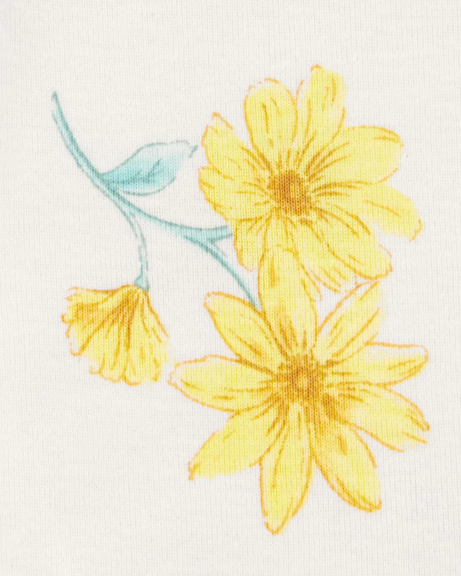 Carter's Комплект бодиков Graphic Floral Lemon
