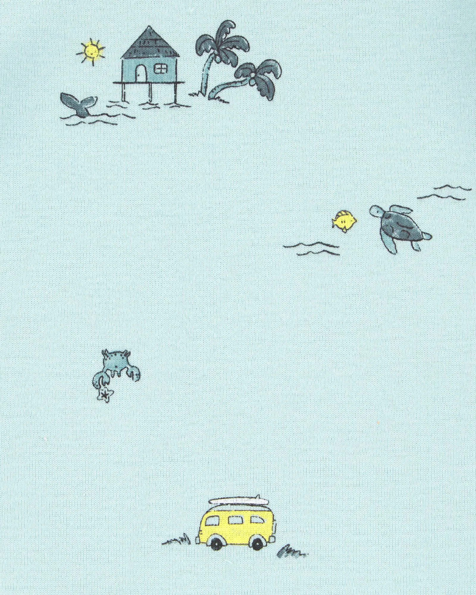 Carter's Комплект бодиков Whale Stripe Bus