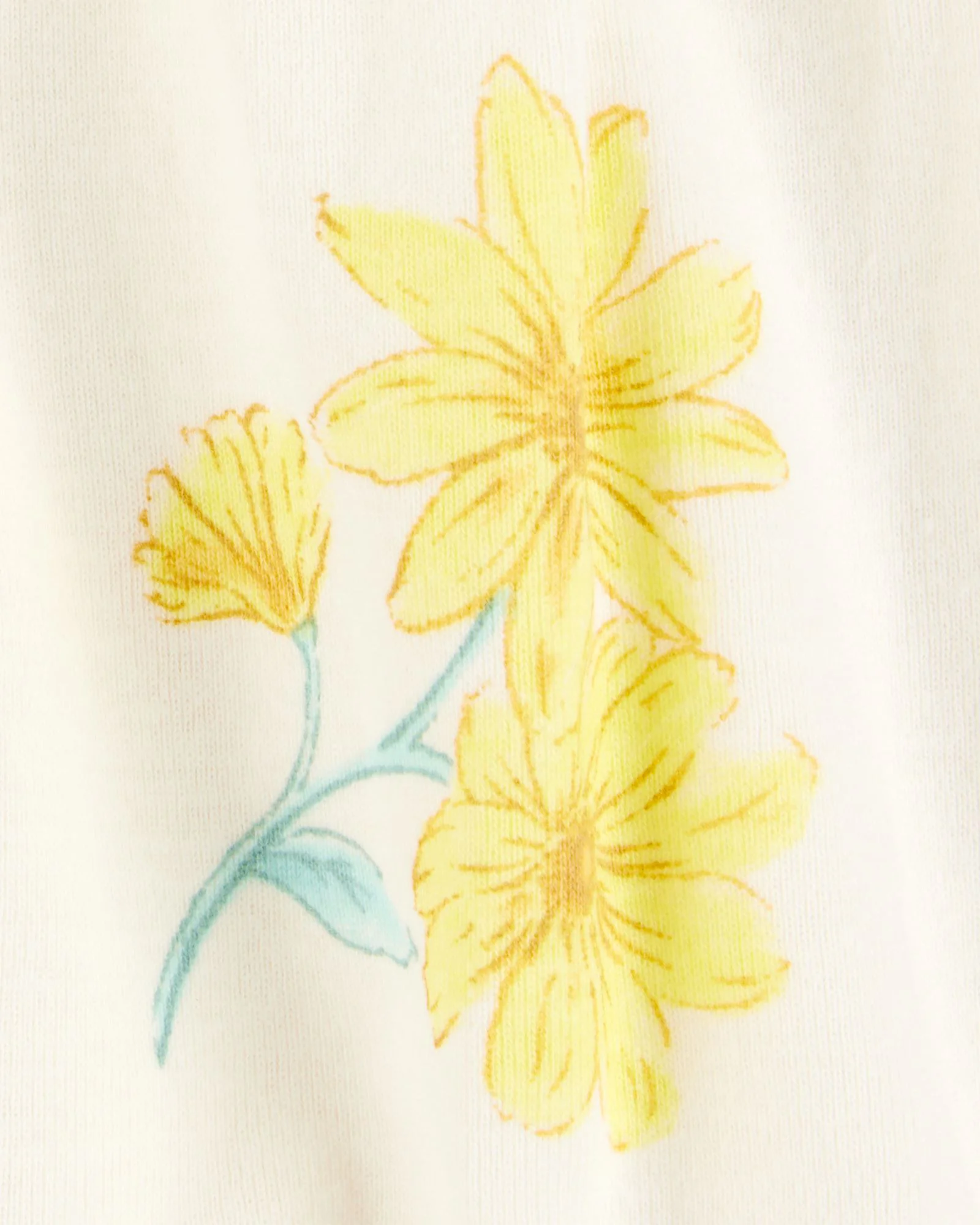 Carter's Комплект 2 в 1 Blue-Yellow Floral - комбинезоны