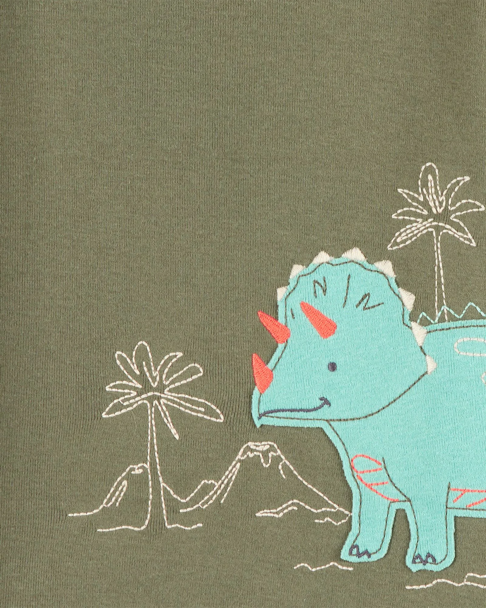 Carter's Set 2 pijamale Green-Brown Dino