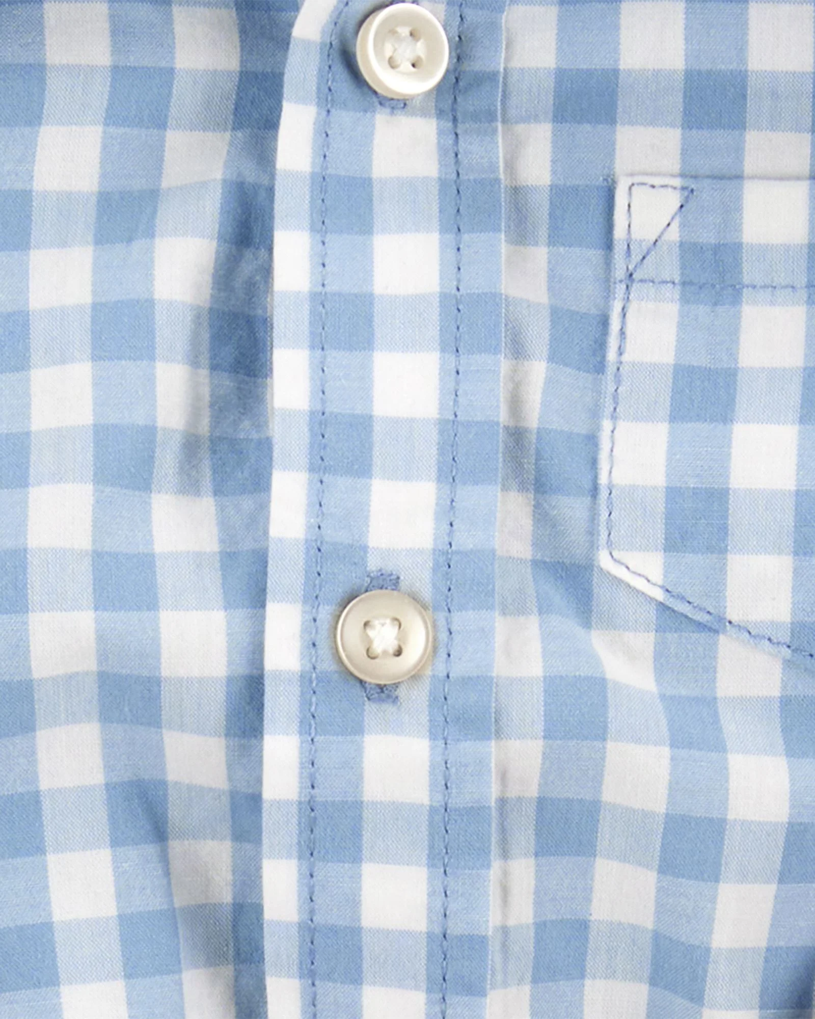 Carter's Set 3 piese Blue Gingham - Body tip camasa, pantaloni si bretele foto