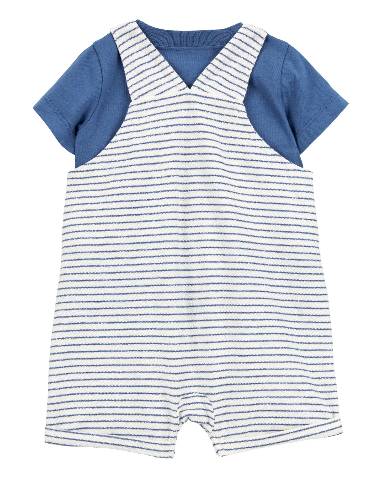 Carter's Set 2 piese Tricou si salopeta Blue-White Stripe foto