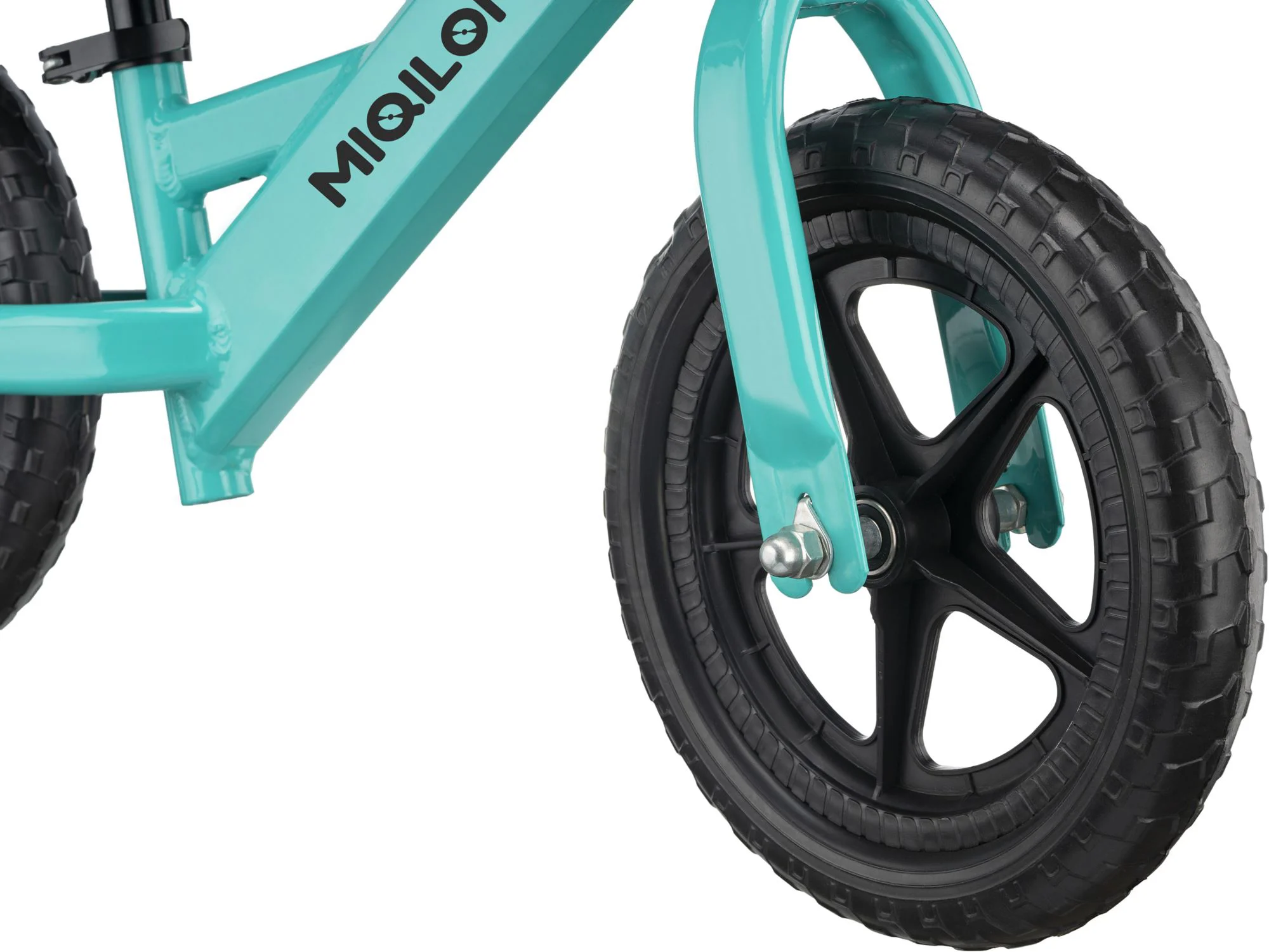 Детский беговел Miqilong HP 12", Бирюзовый
