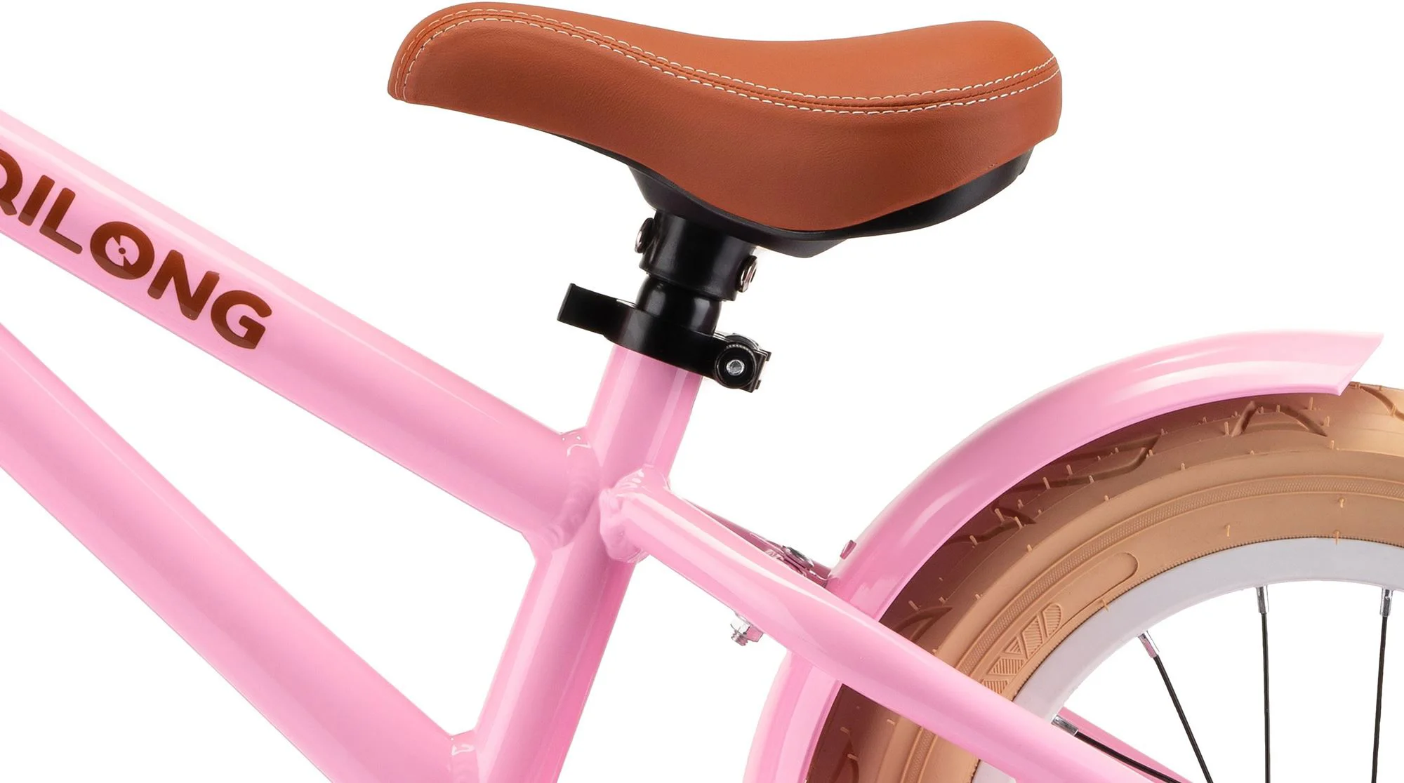 Bicicleta fara pedale Miqilong RVA 12", Roz