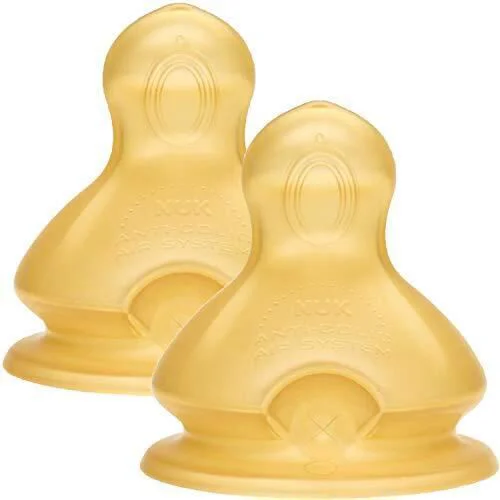 Tetina din latex NUK, flux pentru terci (6-18 luni), 2 buc. foto