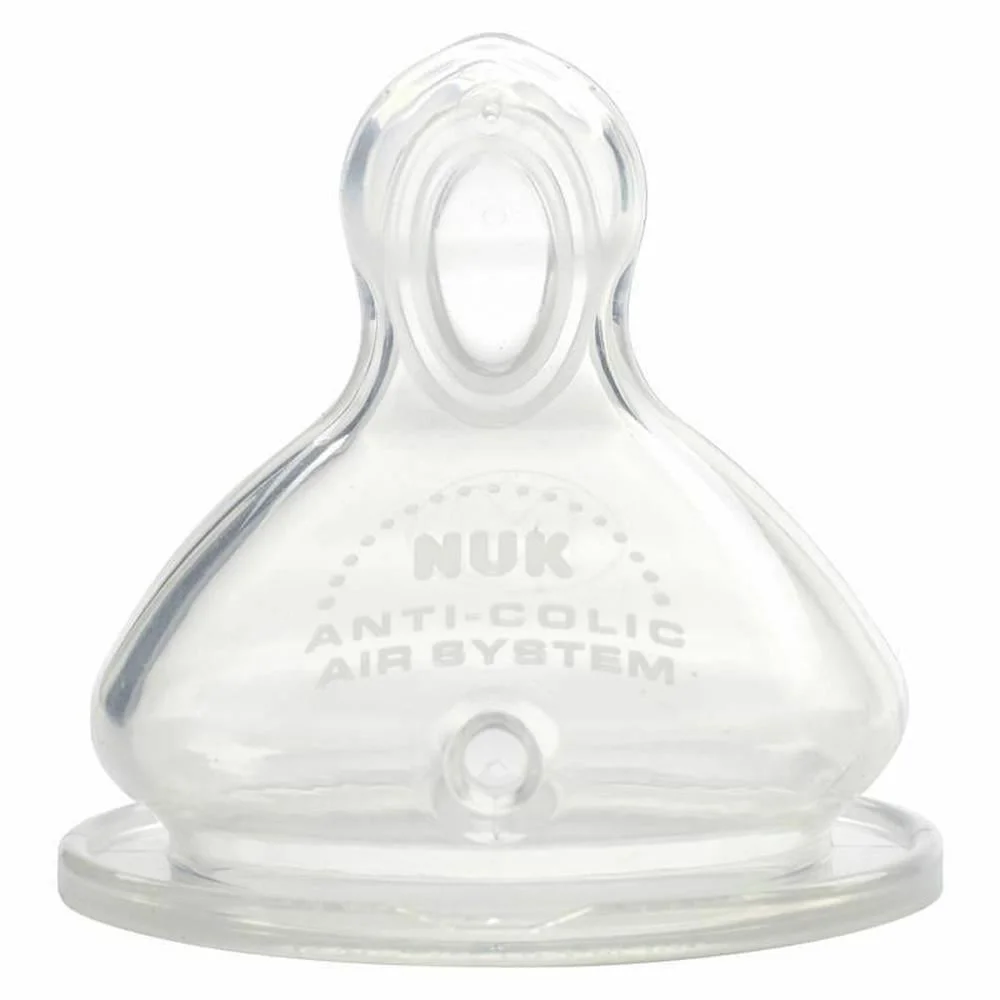 Соска из силикона NUK First Choice, поток для молока (0–6 мес.), 2 шт.