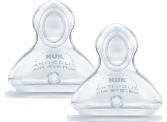 Соска из силикона NUK First Choice, поток для молока (6–18 мес.), 2 шт.