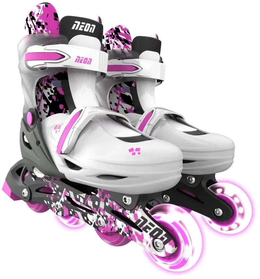 Patine cu rotile Neon Combo, 30-33, Roz