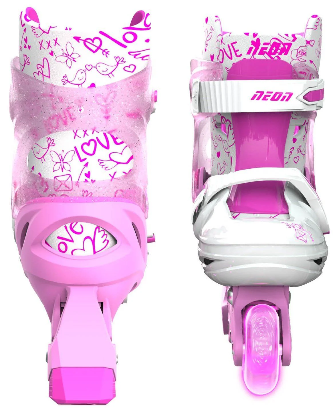 Patine cu rotile Neon Inline, 34-37, Roz