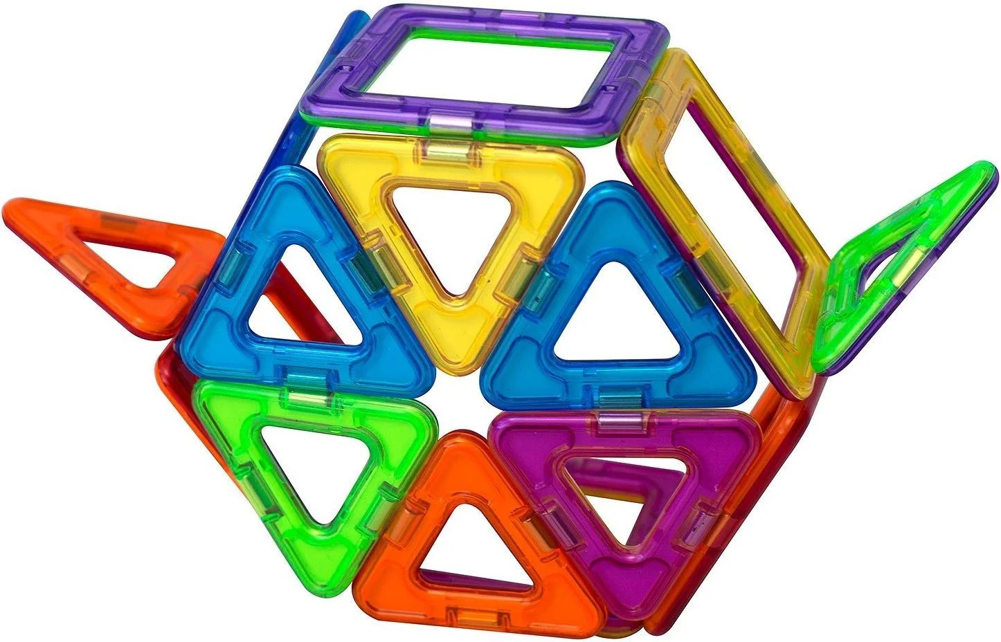 Set de constructie magnetic Magplayer, 14 piese