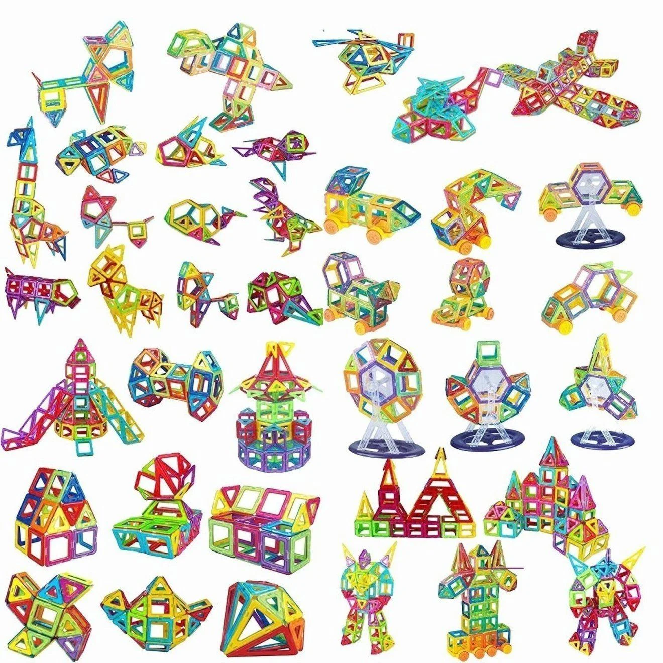 Set de constructie magnetic Magplayer, 30 piese