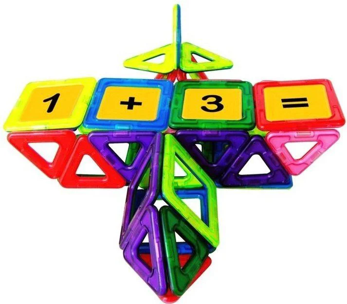 Set de constructie magnetic Magplayer, 45 piese