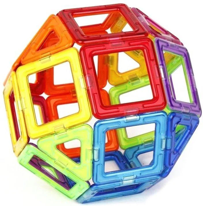 Set de constructie magnetic Magplayer, 45 piese