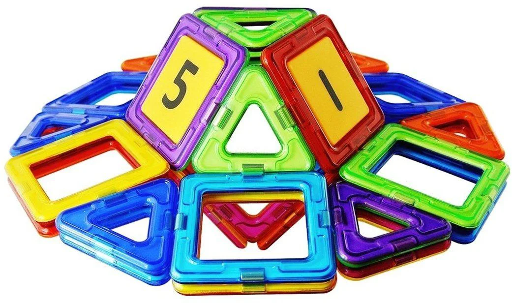 Set de constructie magnetic Magplayer, 45 piese