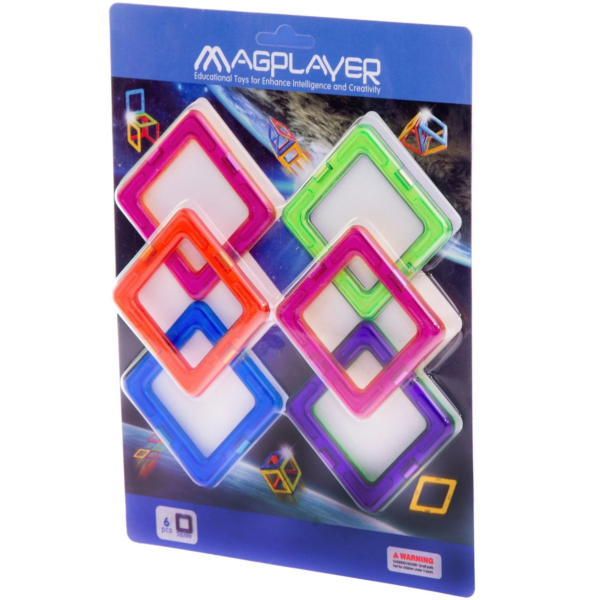 Магнитный конструктор Magplayer, 6 эл.