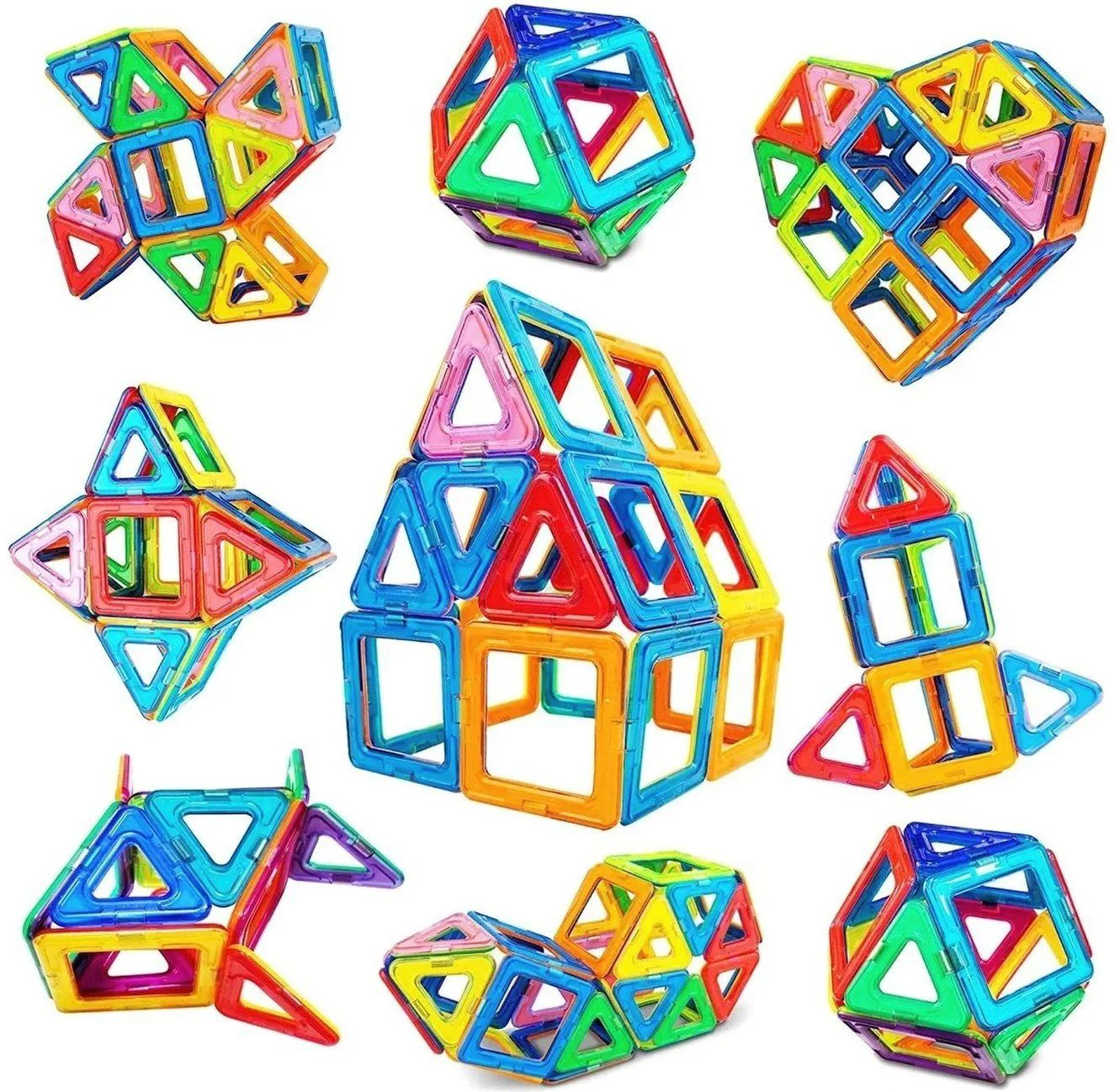 Set de constructie magnetic Magplayer, 72 piese