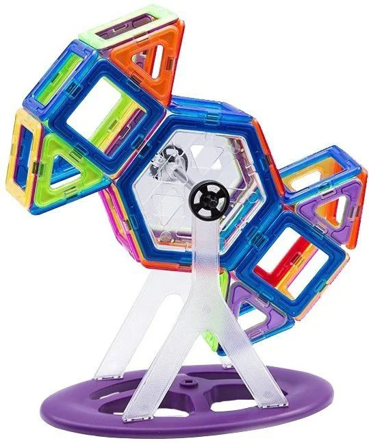 Set de constructie magnetic Magplayer in cutie, 118 piese