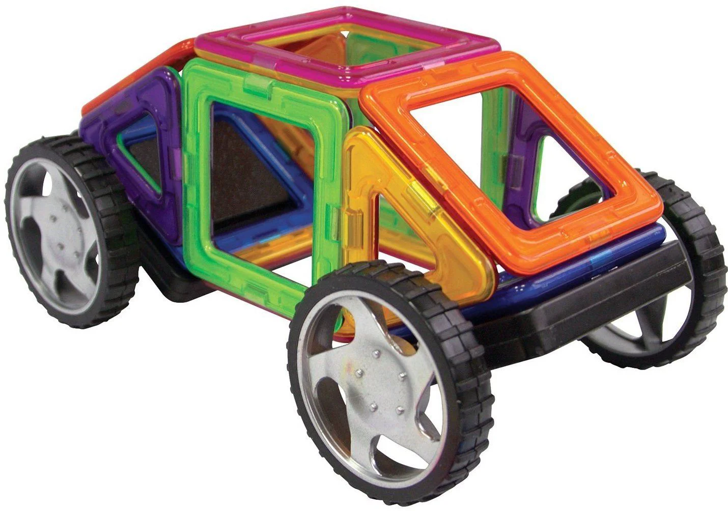 Set de constructie magnetic Magplayer in cutie, 118 piese
