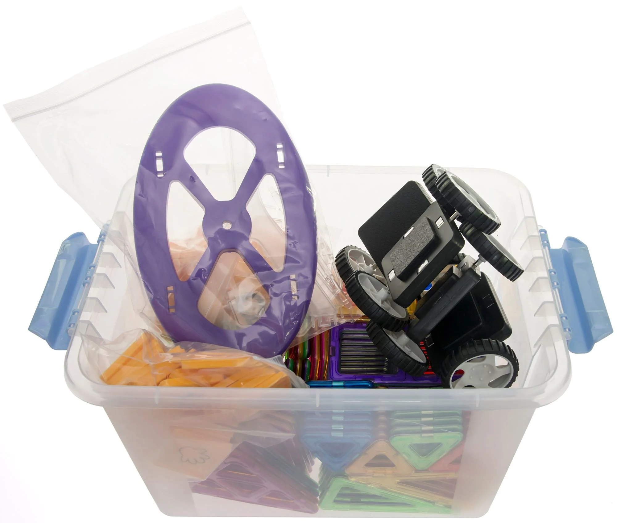 Set de constructie magnetic Magplayer in cutie, 118 piese