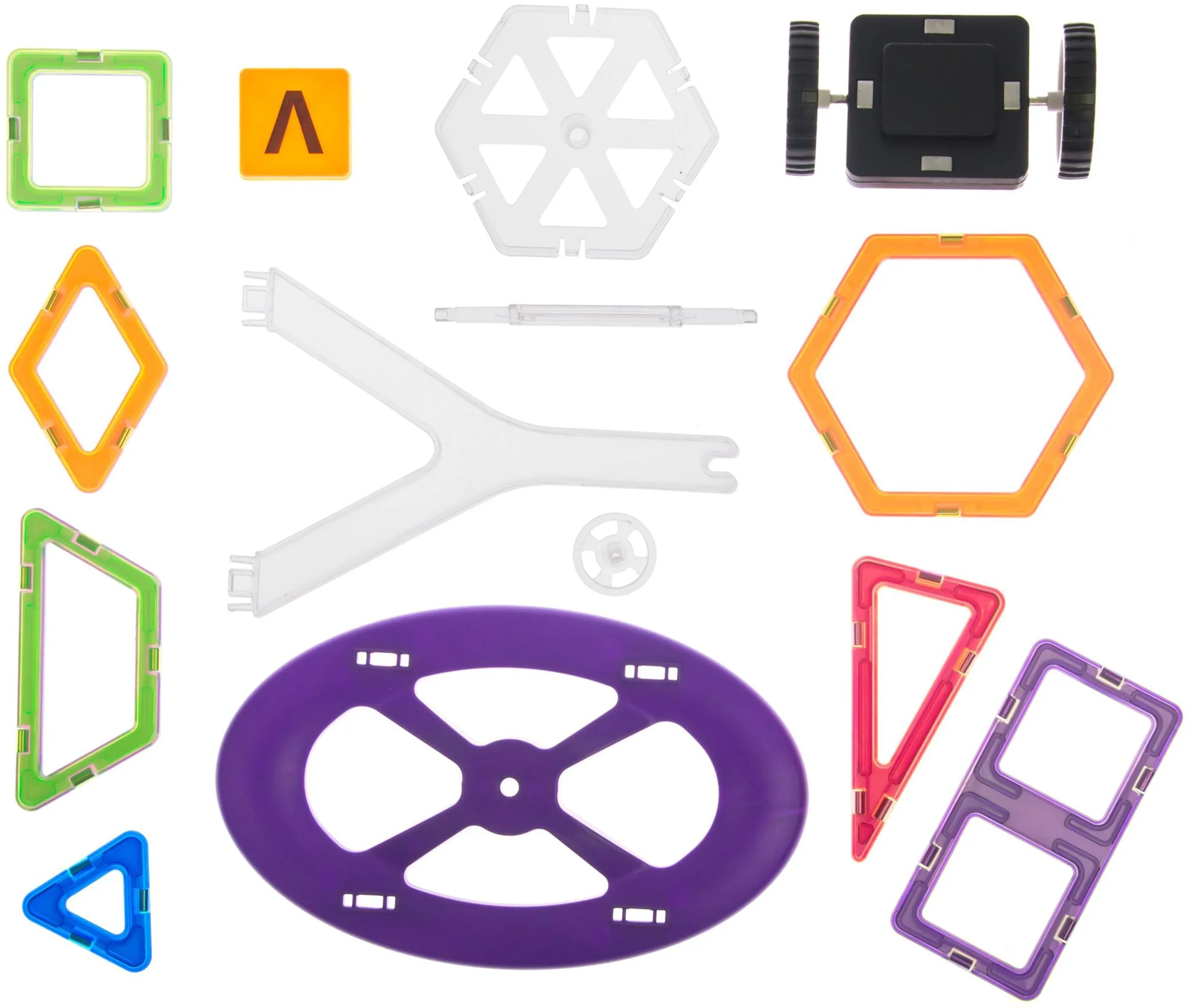 Set de constructie magnetic Magplayer in cutie, 118 piese