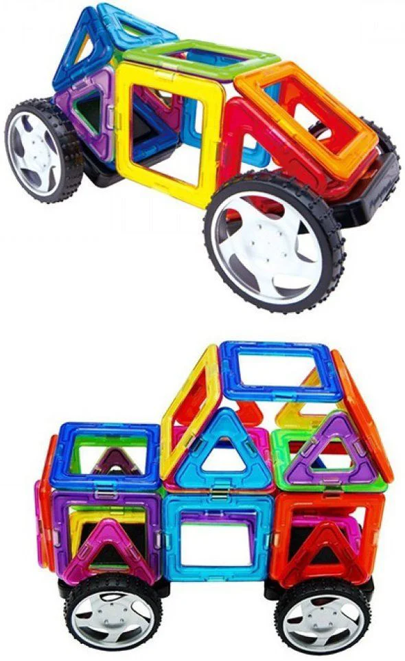 Set de constructie magnetic Magplayer in cutie, 48 piese