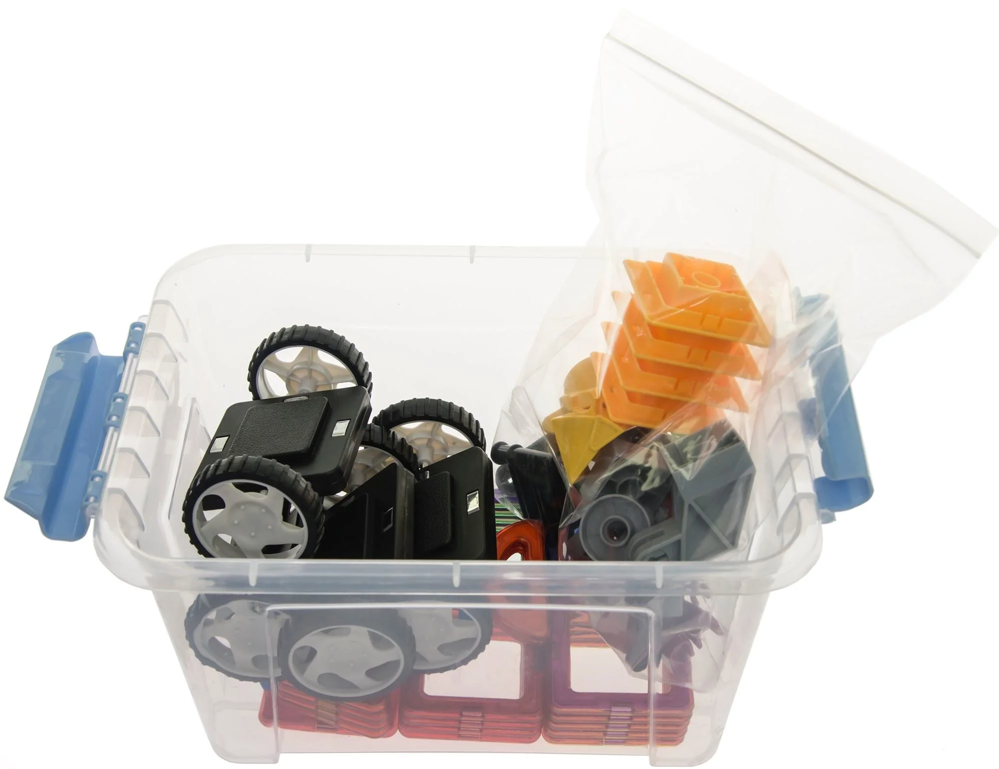 Set de constructie magnetic Magplayer in cutie, 64 piese