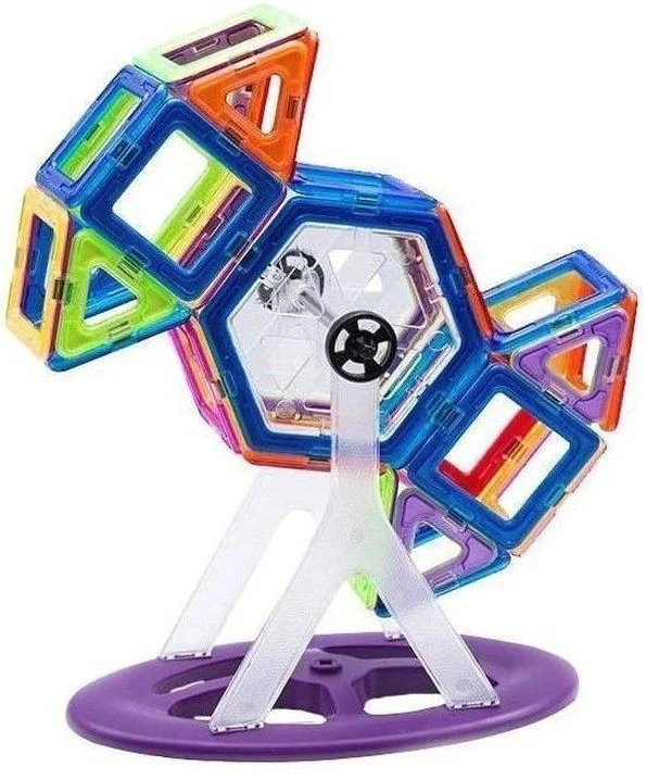 Set de constructie magnetic Magplayer in cutie, 66 piese