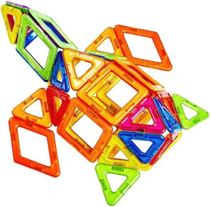 Set de constructie magnetic Magplayer in cutie, 66 piese