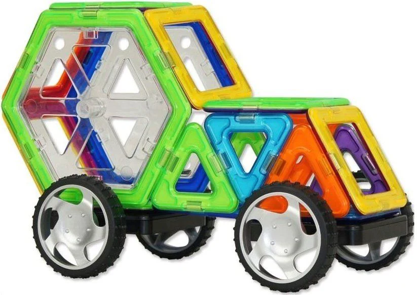 Set de constructie magnetic Magplayer in cutie, 66 piese