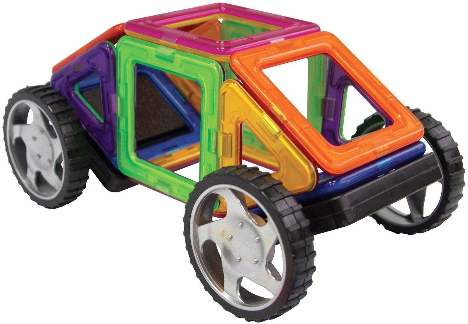 Set de constructie magnetic Magplayer in cutie, 66 piese