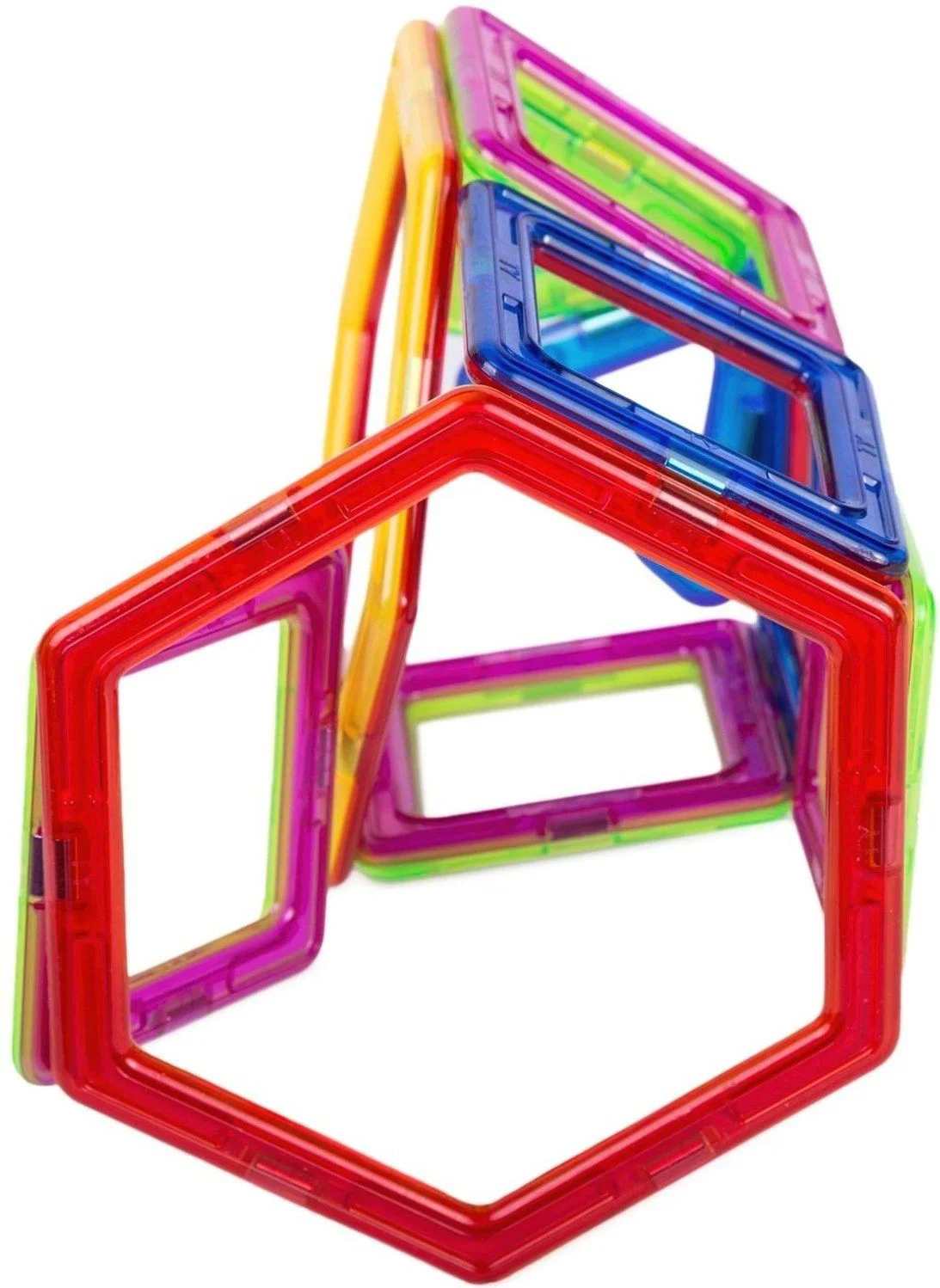 Set de constructie magnetic Magplayer in cutie, 66 piese