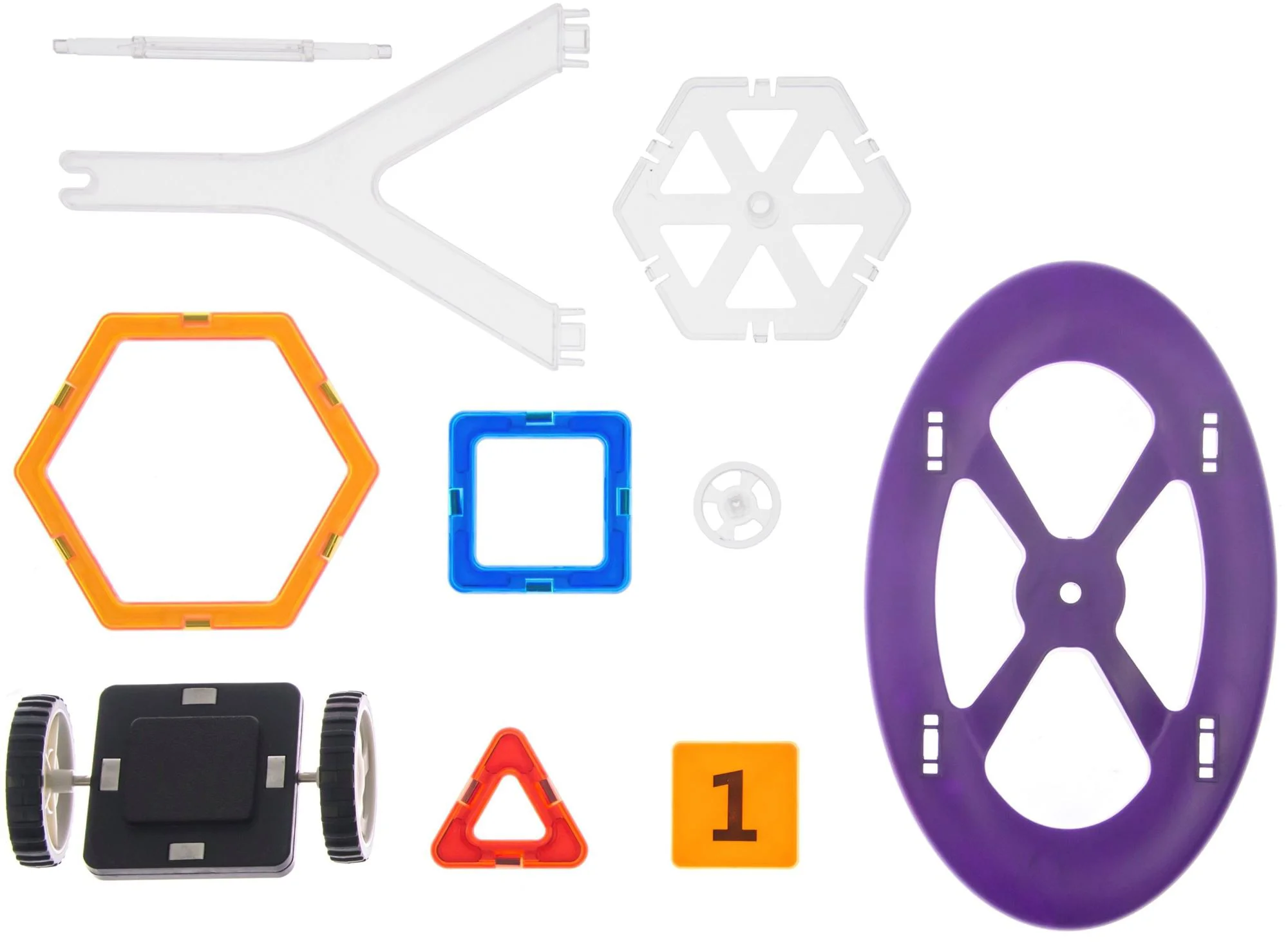 Set de constructie magnetic Magplayer in cutie, 66 piese