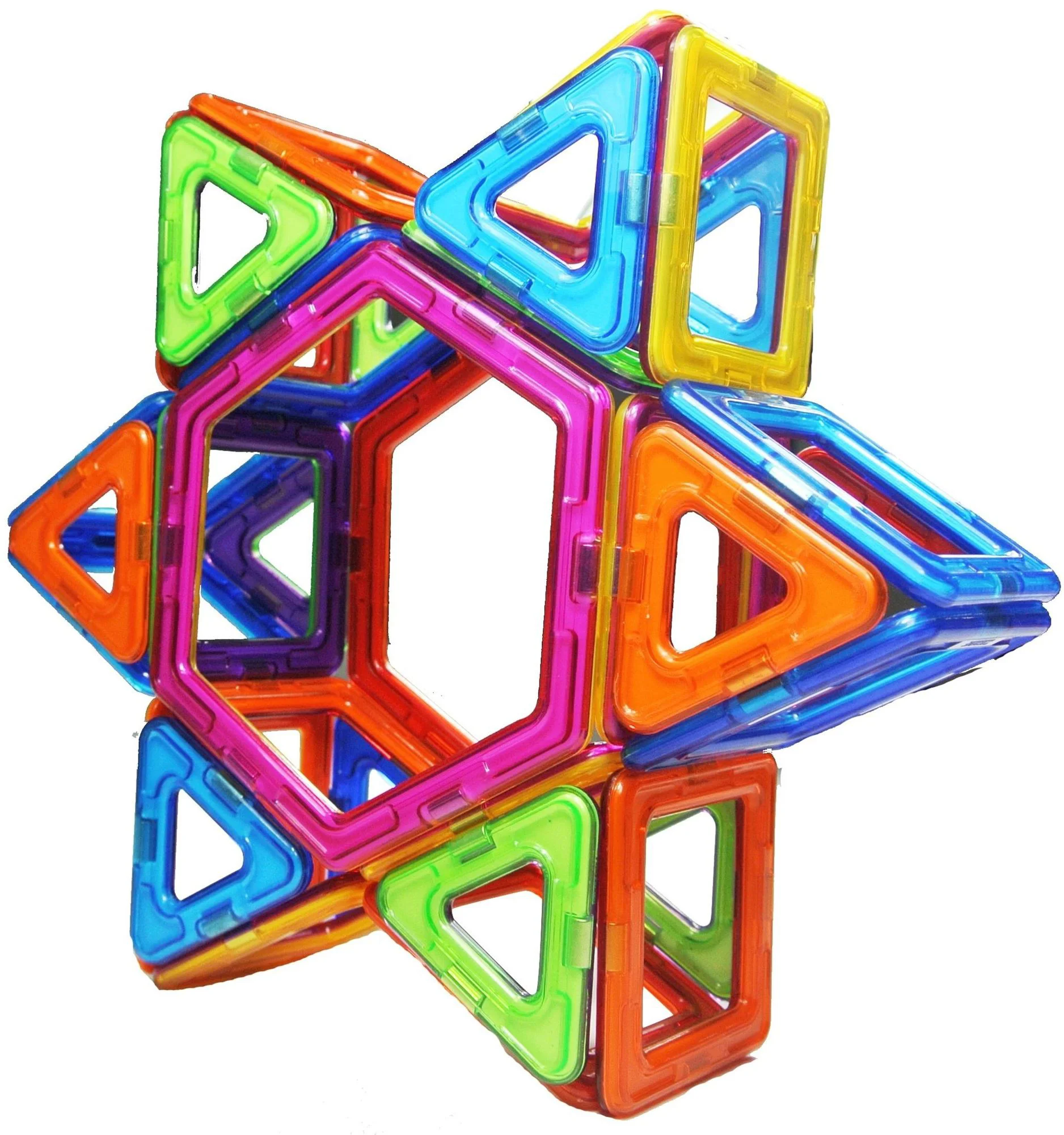 Set de constructie magnetic Magplayer in cutie, 66 piese