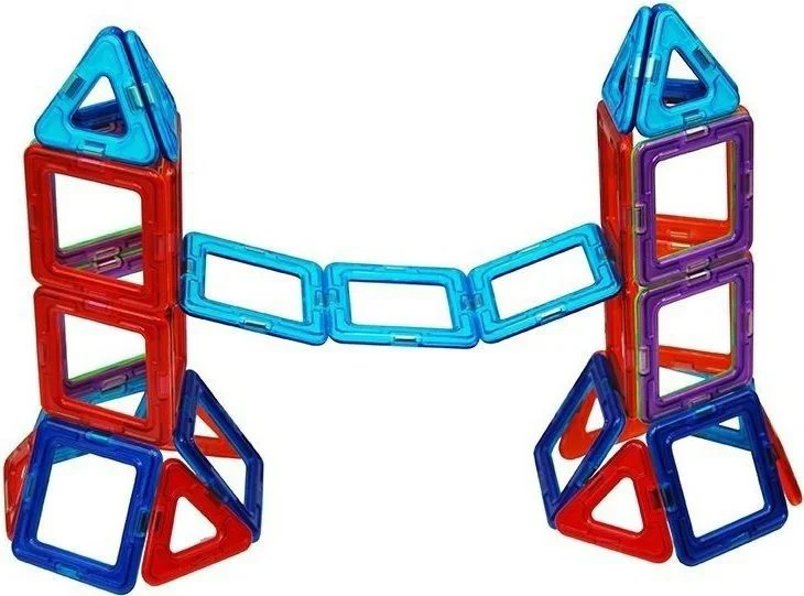 Set de constructie magnetic Magplayer in cutie, 88 piese