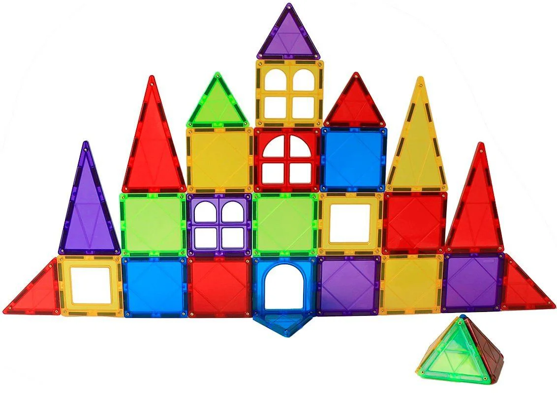 Set de constructie Magplayer placi magnetice, 32 piese